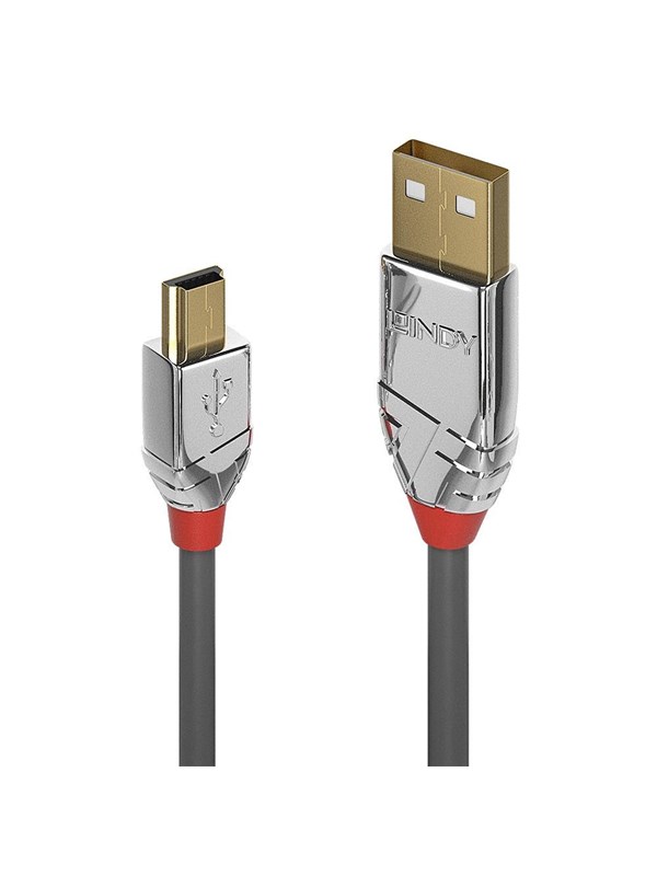 Lindy Cromo Line USB 2.0 Type A to Mini-B Cable - 3m