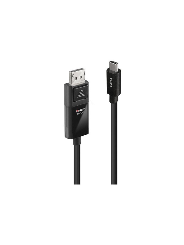 Lindy - video adapter cable - 24 pin USB-C to DisplayPort - 1 m