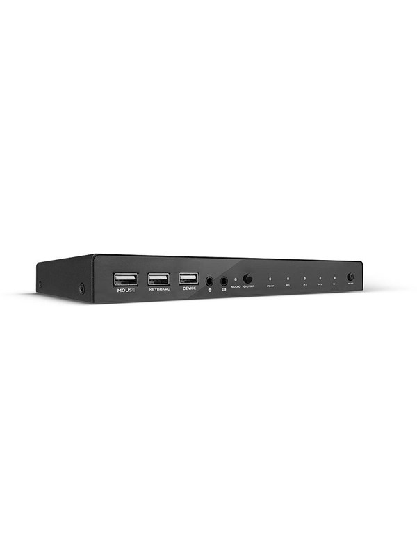 Lindy 4-Port HDMI 4K60 USB 2.0 &amp; Audio KVM Switch