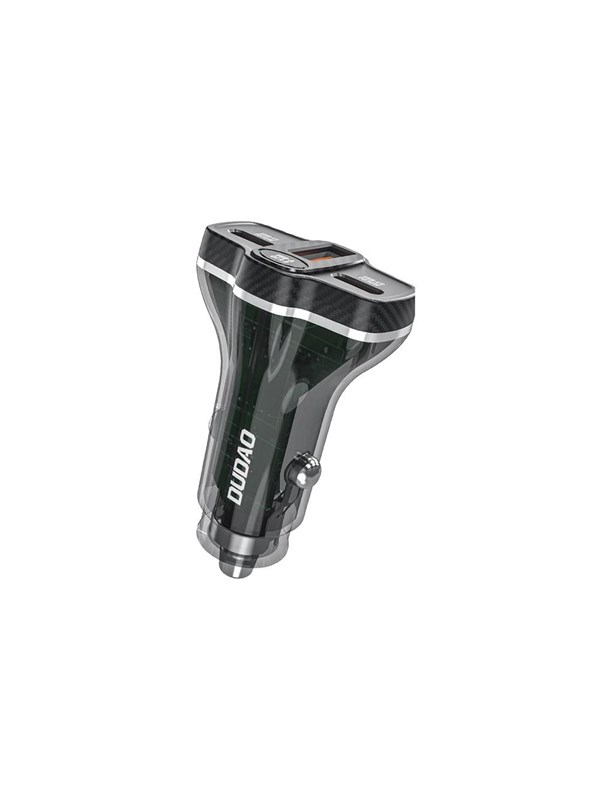 Dudao R78 78W Car Charger USB-C PD / 2xUSB-A QC - Black