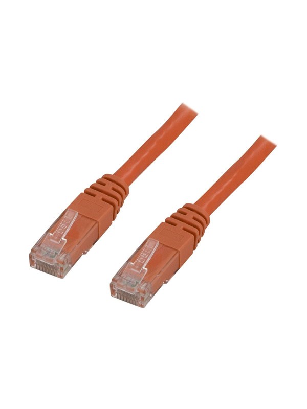 Deltaco TP-607-OR - patch cable - 75 cm - orange - Orange - 0.7m