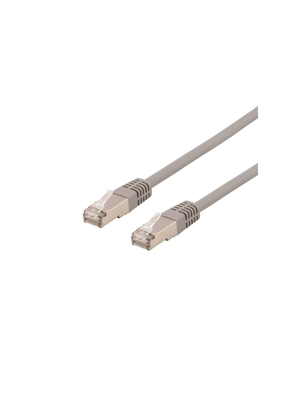 Deltaco STP-60AU - patch cable - 50 cm - grey - Grå - 0.5m