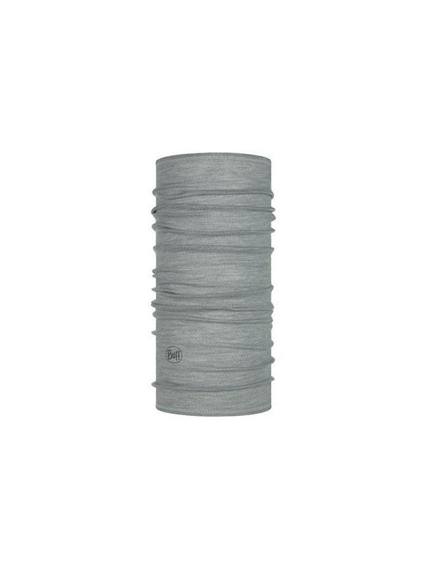 Buff Lightweight Merino tube scarf light grey