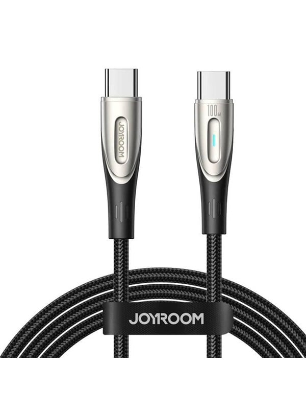 Produktfoto för Joyroom USB-C till USB-C-kabel Snabbladdning 100W, 5A, 1,2m - Svart