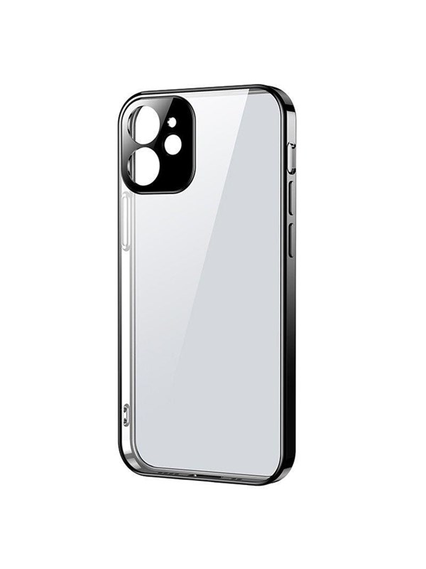 Joyroom New Beauty Series ultra thin case with electroplated frame for iPhone 12 Pro Max black (JR-BP744)