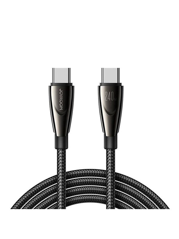 Produktfoto för Joyroom USB-C till USB-C kabel 240W, 1,2m - Svart