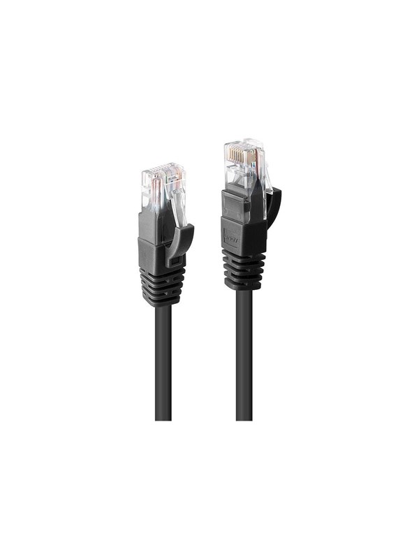 Lindy patch cable - 7.5 m - black - Svart - 7.5m