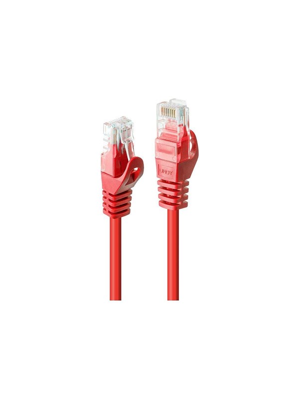 Lindy Basic patch cable - 1 m - red - Röd - 1m