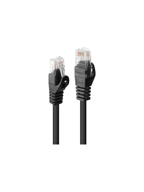 Lindy Basic patch cable - 7.5 m - black - Svart - 7.5m