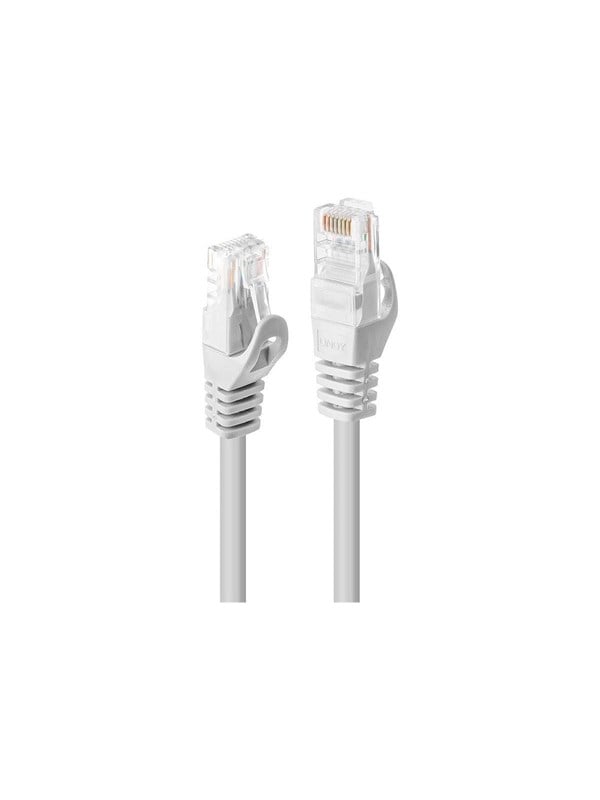 Lindy Basic patch cable - 30 cm - white - Vit - 0.3m