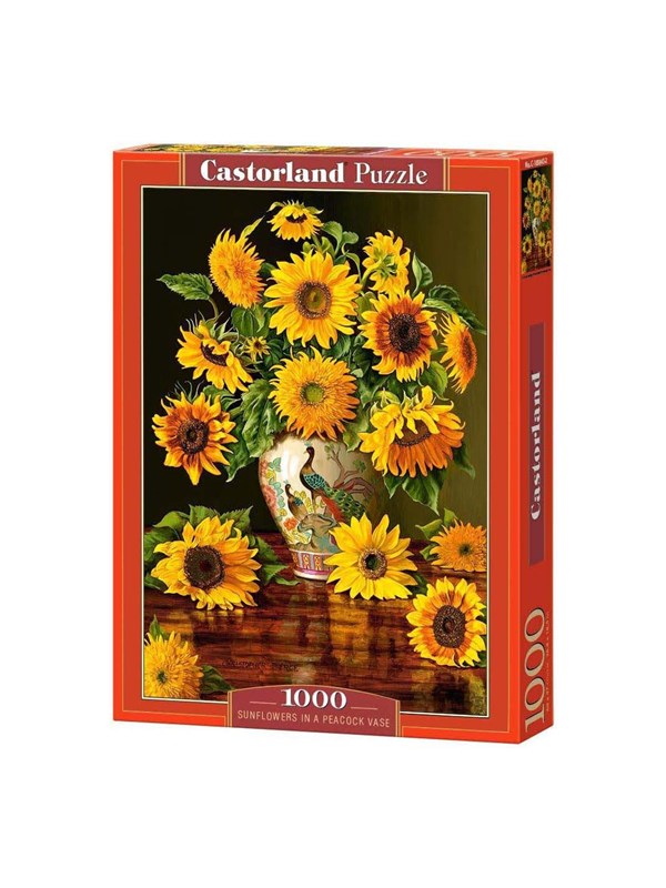 Castorland Sunflowers in a Peacock Vase 1000pcs. Golv