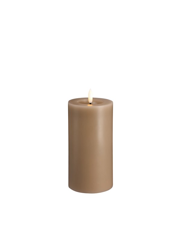 Moods & More LED pillar candle - Melted Sand - 74x150 mm