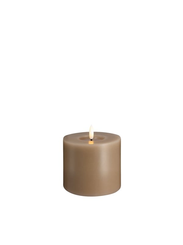 Moods & More LED pillar candle - Melted Sand - 99x100 mm