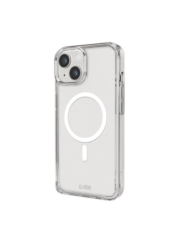 SBS Rigid transparent fodral kompatibelt med MagSafe-laddning för iPhone 14/13 - Genomskinligt