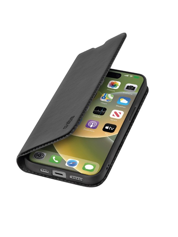 SBS Book Wallet Lite Case för iPhone 15 Plus® - Svart