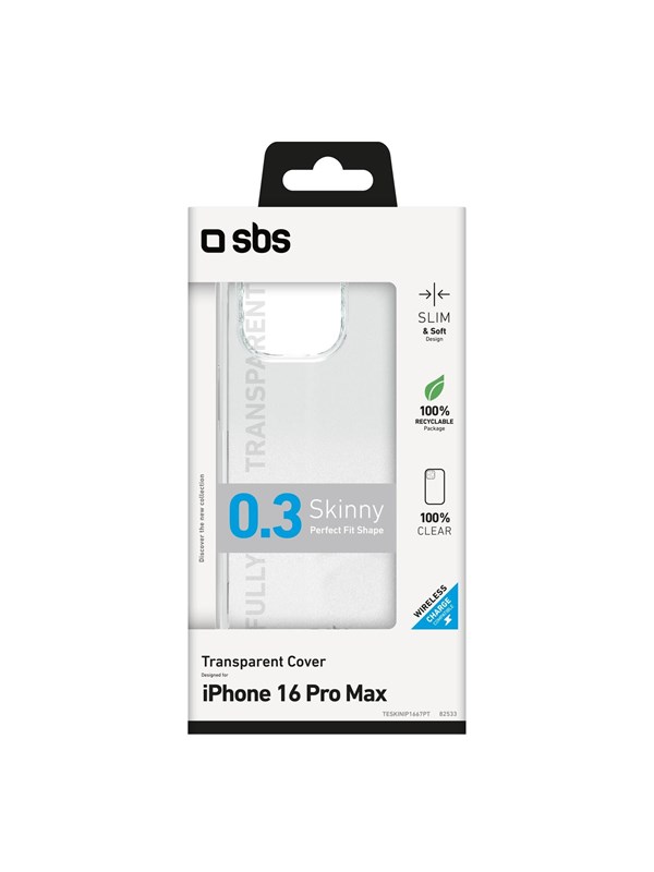 SBS Skinny-skydd för iPhone 16 Pro Max