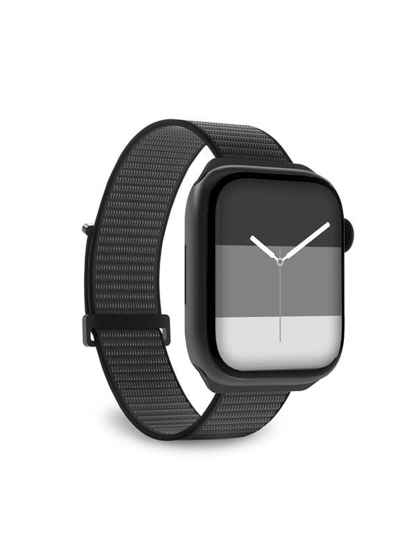 CASE&ME SBS silikonarmband för Apple Watch 38/40/41mm - Svart