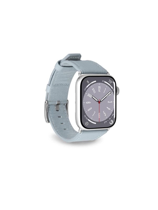 Puro PURO E-Classic armband för Apple Watch 42, 44, 45, 46, 49 mm - Ljusblå