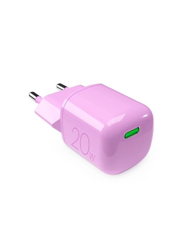 Puro PURO MiniPro 20W USB-C väggladdare - GAN-teknik - Rosa