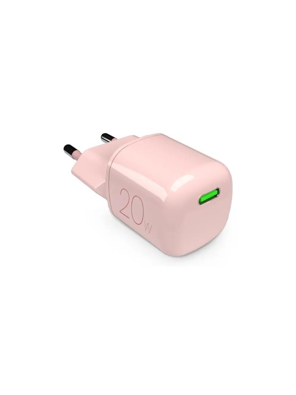 Puro PURO MiniPro 20W USB-C väggladdare - GAN-teknik - Rosa