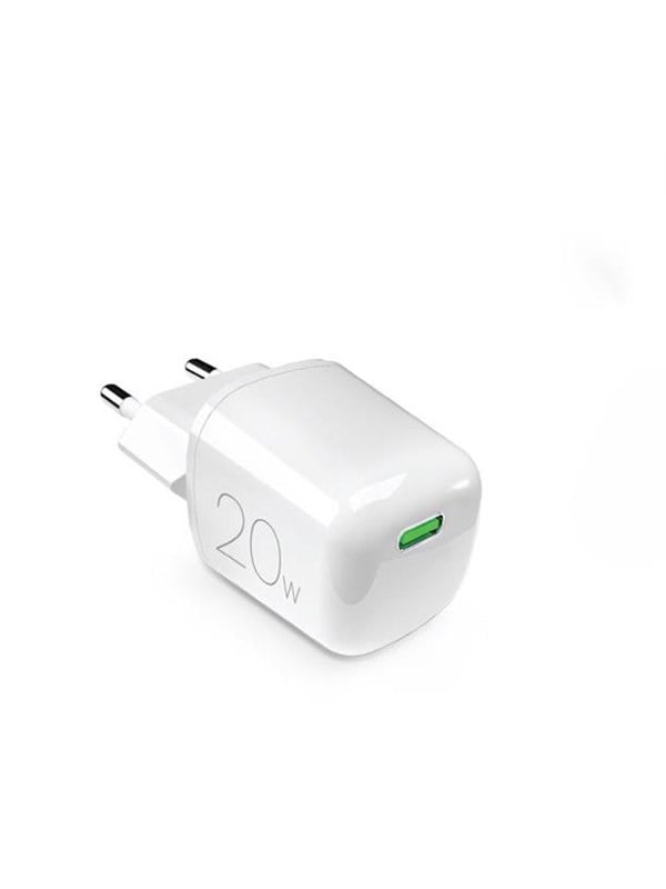 Puro PURO MiniPro 20W USB-C väggladdare - GAN-teknik - Vit