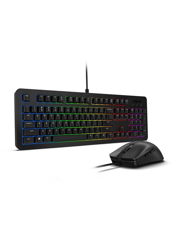 Lenovo Legion KM310 RGB Gaming Combo Keyboard and Mouse - Gaming Tangentbord - Engelska (US) - Svart
