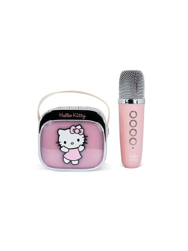 Produktfoto för HELLO KITTY Karaokehögtalare med Mikrofon Hello Kitty Popsing LED