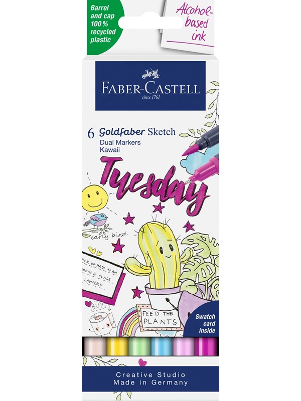 Faber-Castell Sketch Marker Gofa 6ct set Kawaii - Köp för SEK 116 - Spara 21%