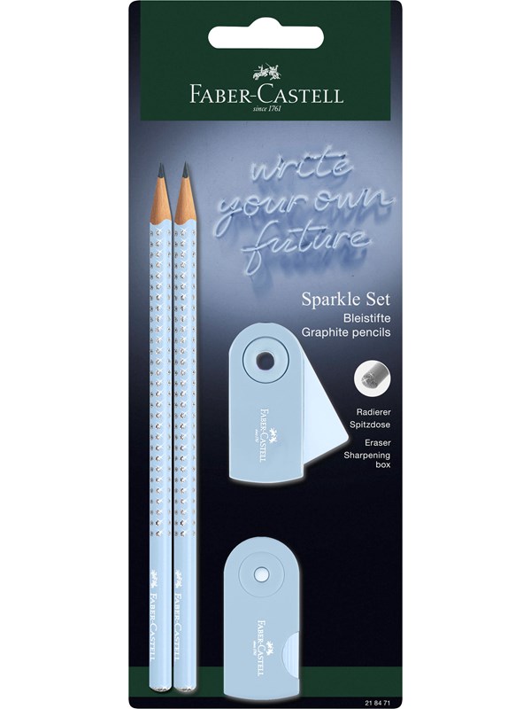 Faber-Castell Pencil set Sparkle sky blue BC