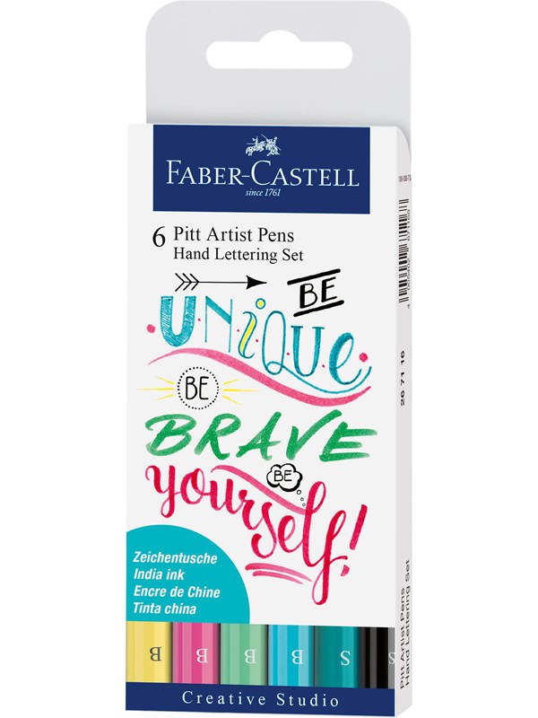Produktfoto för Faber Castell Pitt Artist - Calligraphy Set - Pastel (267116)