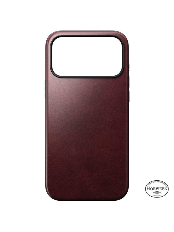 Nomad - Modern Leather Case - iPhone 17 Pro Max | Burgundy | Horween