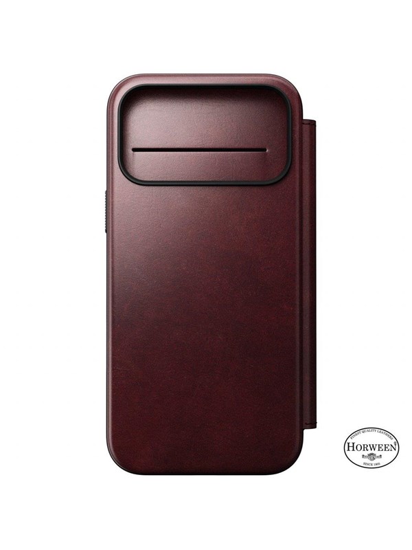 Nomad - Modern Leather Folio - iPhone 17 Pro Max | Burgundy | Horween