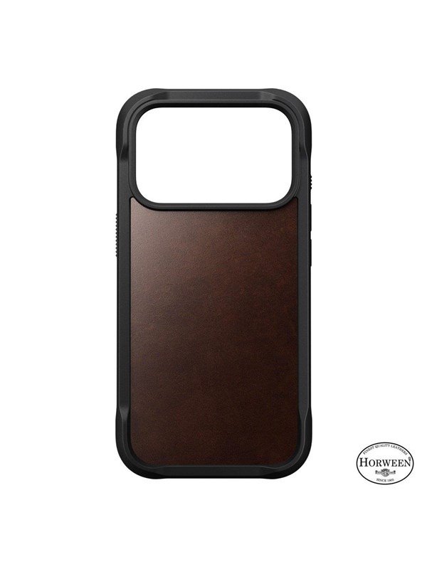 Nomad - Rugged Leather Case - iPhone 17 Pro | Rustic Brown | Horween