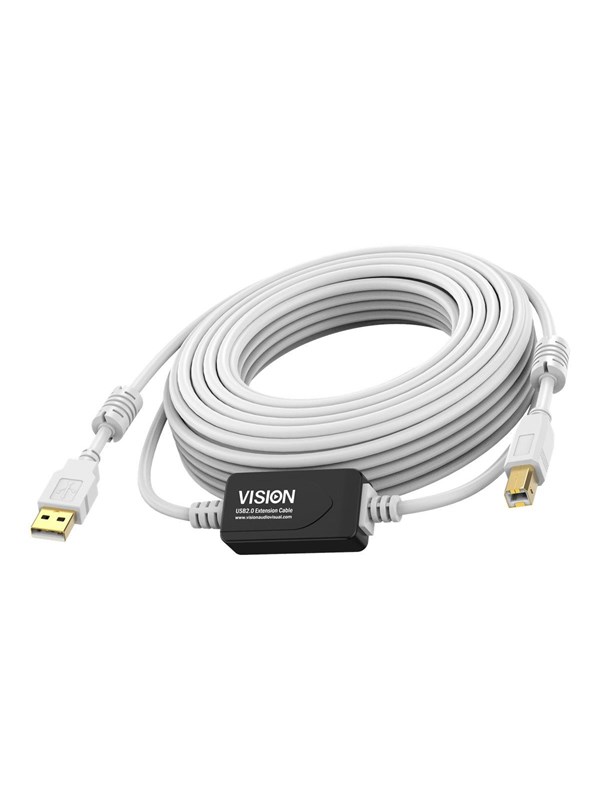 Vision Techconnect - USB cable - USB to USB Type B - 15 m