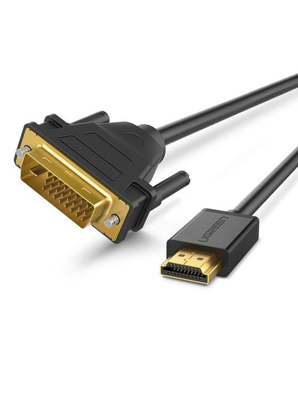 UGREEN video cable adapter 1 m DVI HDMI Black