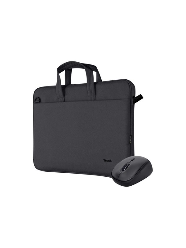 Trust Bologna - notebook carrying case + mouse - Black