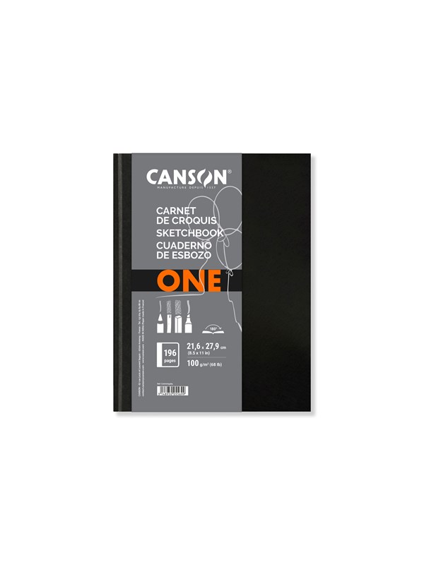Canson One Art Book 21.6 × 27.9 cm 100G Portrait Hardbound