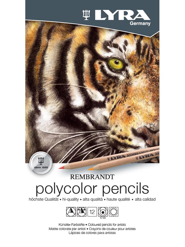 Lyra Rembrandt Polycolor Tin Box 12 pcs