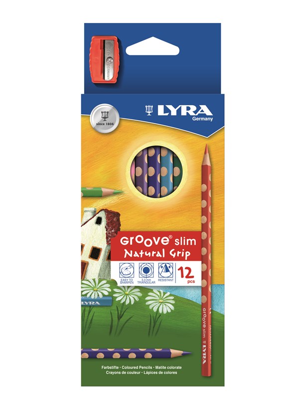 Lyra Groove Slim 12-pack + Sharpener
