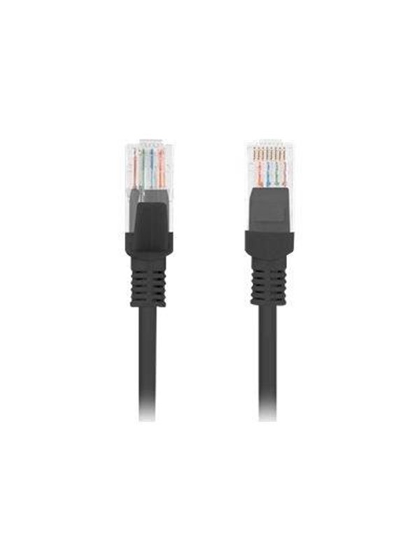 Lanberg patch cable - 30 m - black RAL 9004 - Svart - 30m