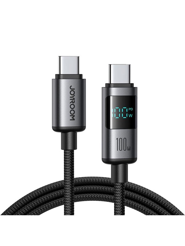 Joyroom  S-A16 Pro Prism Series 3A USB-A - Lightning Cable with Display 1.2m - Black