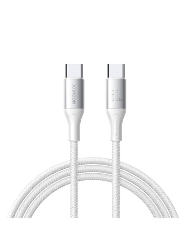 Joyroom S-A28 Flash Series 60W USB-C - USB-C Cable 2m - White