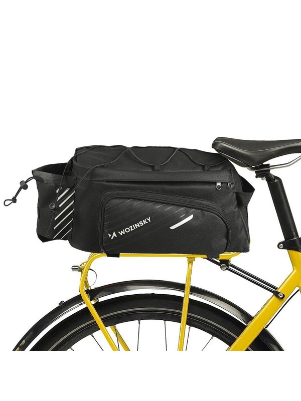 Wozinsky  Bike Pannier Rack Bag with Shoulder Strap 9L (Rain Cover Included) Black (WBB22BK)
