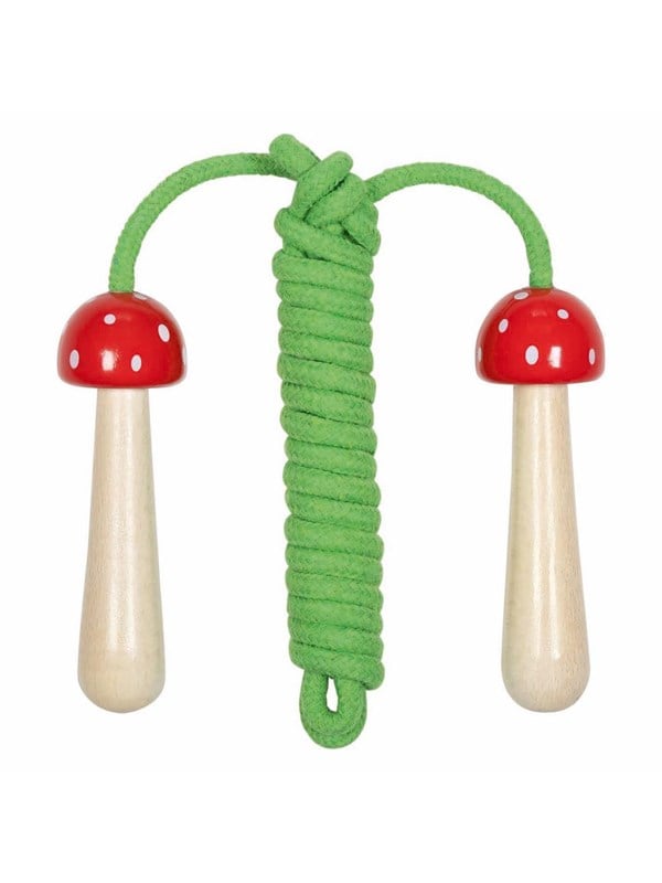 Produktfoto för Goki Skipping Rope Wooden Handles Mushroom