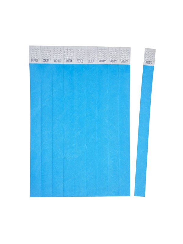 Avery Armband, blå, Tyvek®, 500 st. 256x19mm