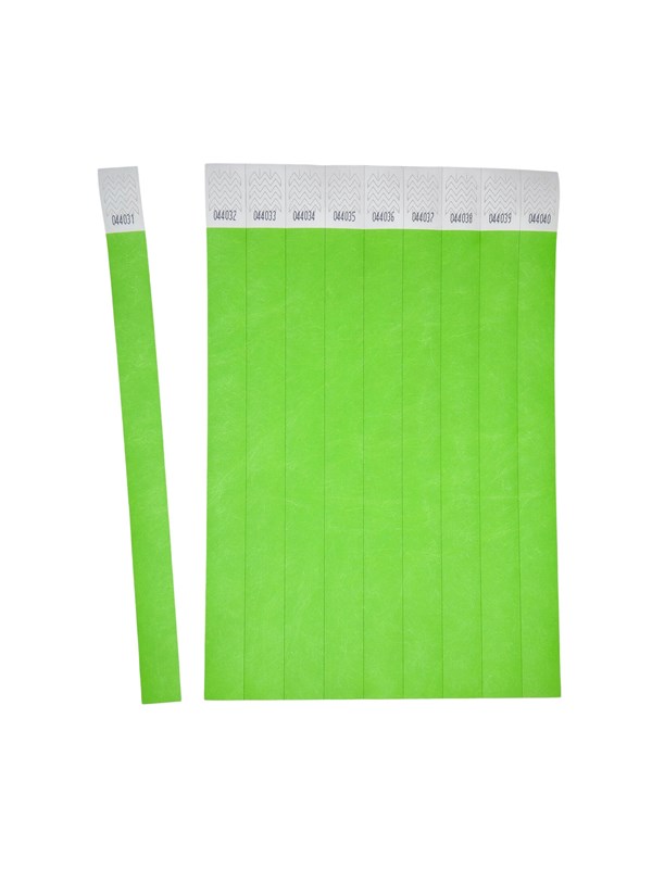 Avery Armband, grön, Tyvek®, 500 st. 256x19mm