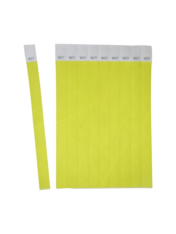 Avery Armband, Neongul, Tyvek® 500 st. 256x19mm