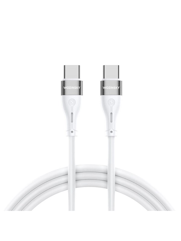 Wozinsky WSTCC2 USB-C / USB-C PD 65W 2 m Cable - White