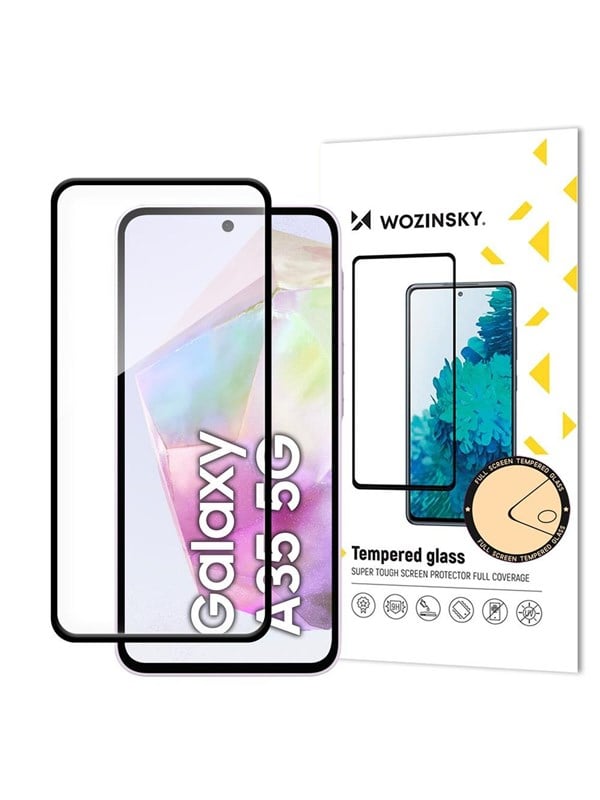 Produktfoto för Wozinsky Galaxy A35 5G Härdat glas Skärmskydd Full Glue