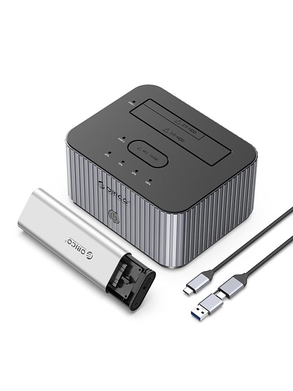 Produktfoto för Orico Diskdockningsstation M.2 NVME 2.5"/3.5 HDD/2.5"